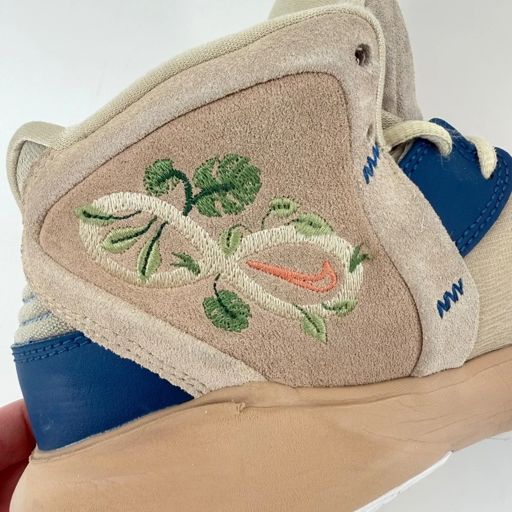 Nike Kyrie Infinity Tan Beige Floral Embroidery Basketball Shoes Womens 8‎